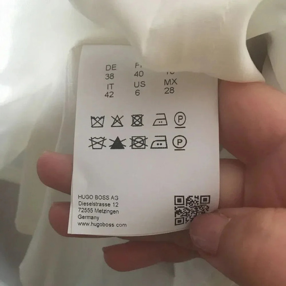 Hugo Boss Vibrush Paint Splatter Pencil Skirt - Picture 8 of 10